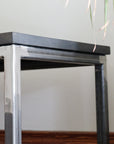 Modern Metal & Wood Bench