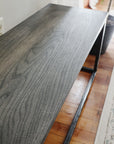 Modern Metal & Wood Bench